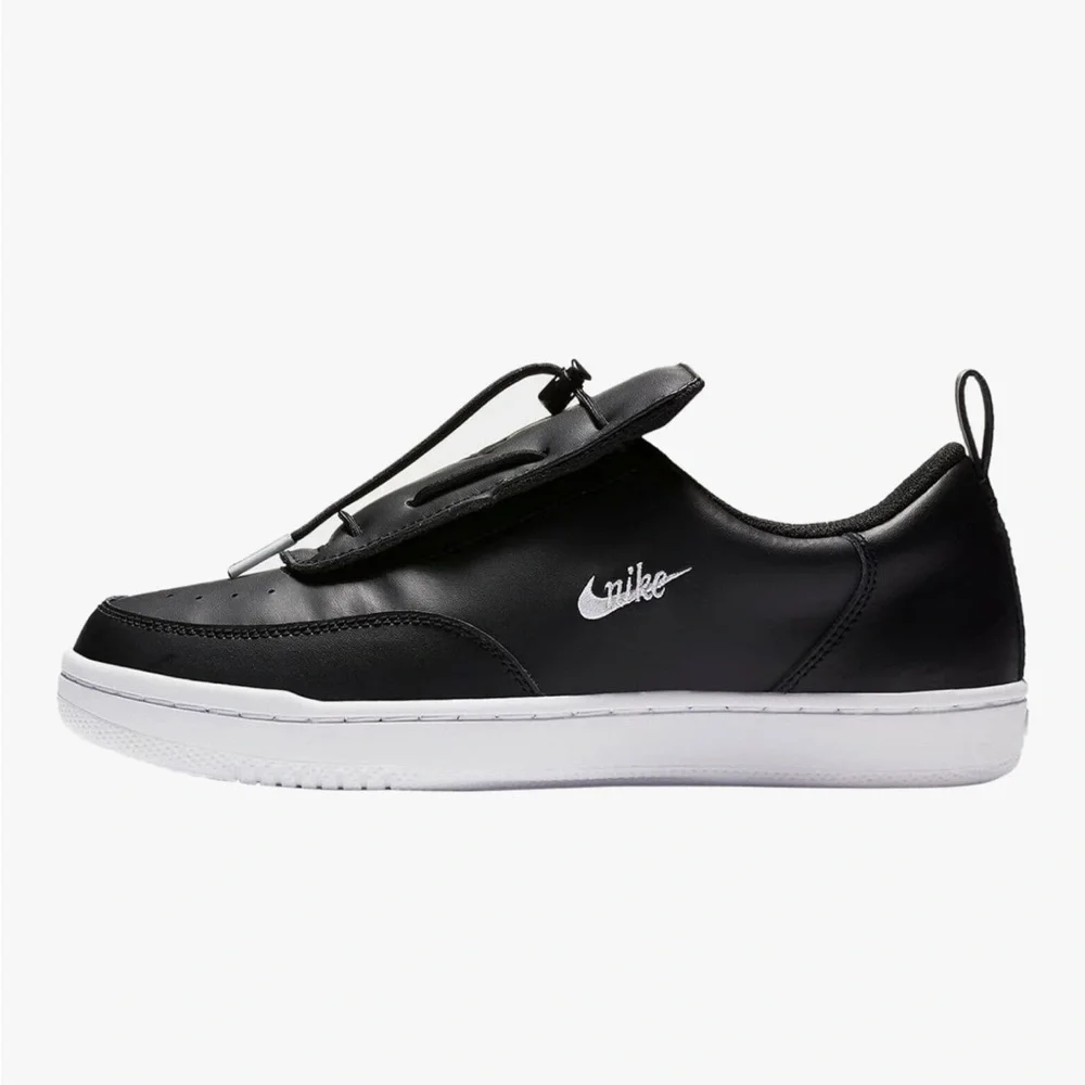 Nike Black Leather Court Shoes - Size 7 1/2